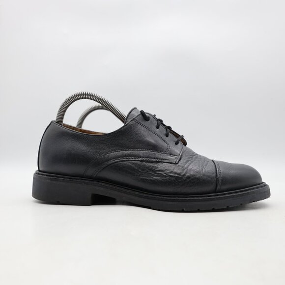 Mephisto Melchior Men's Size 7 Air Relax Derby Dress Black Leather Cap Toe - Picture 1 of 9